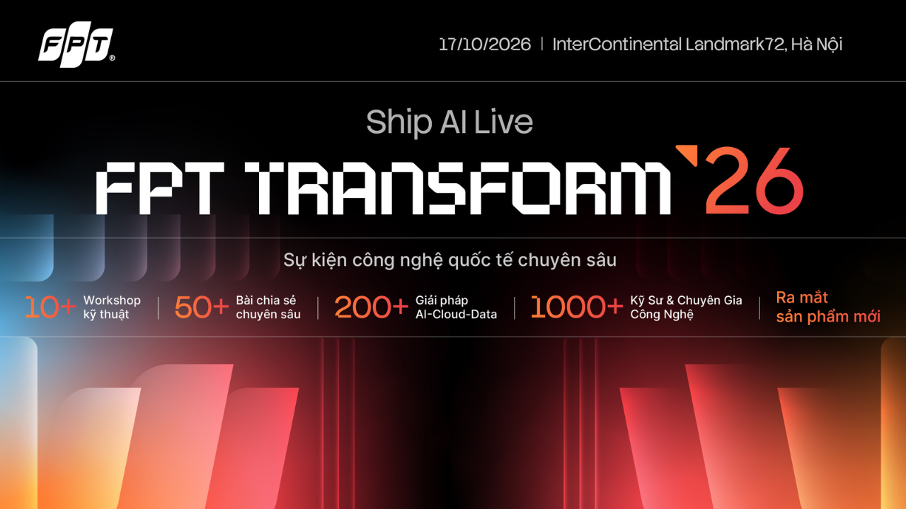 Poster FPT TRANSFORM 26: Ship AI Live
