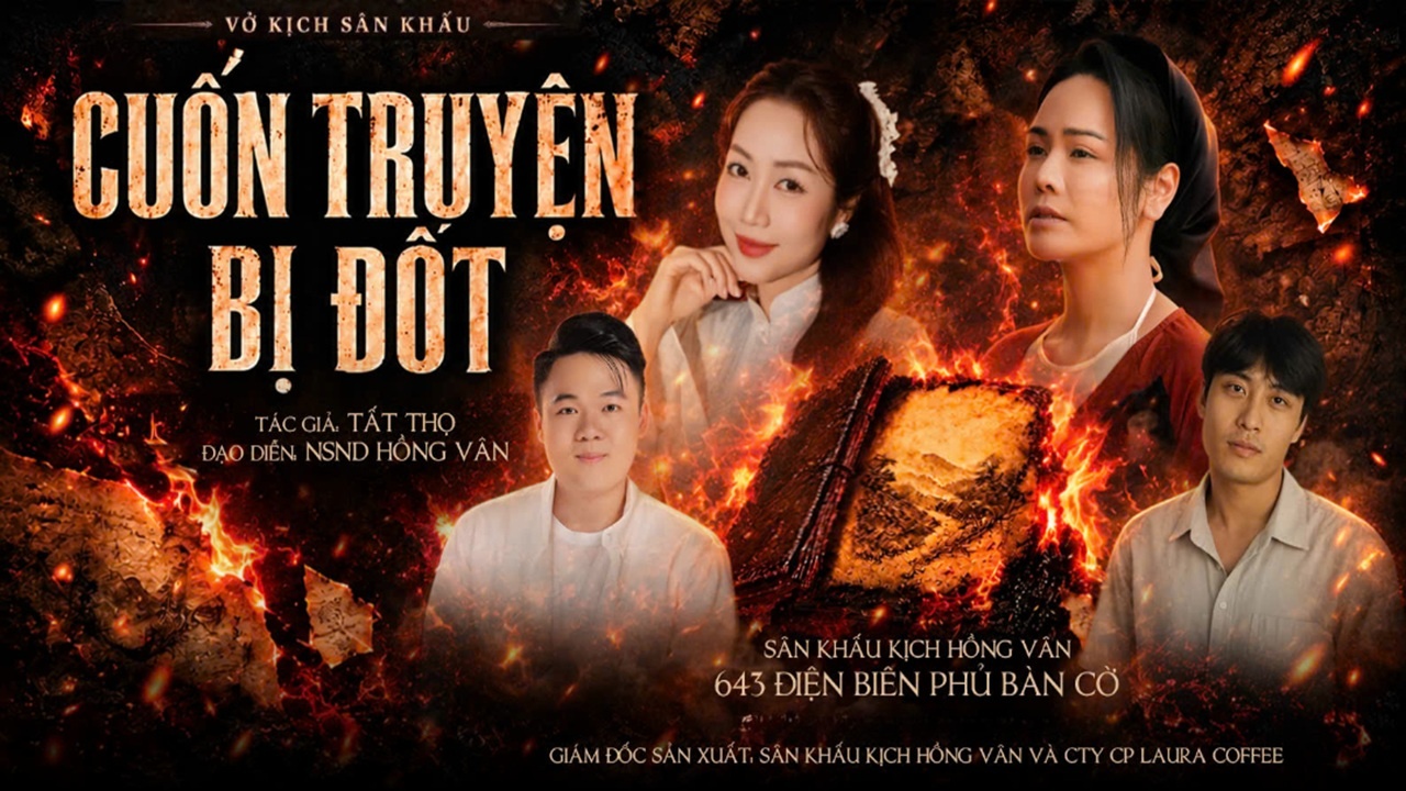 Poster Sân Khấu Hồng Vân: Cuốn Truyện Bị Đốt