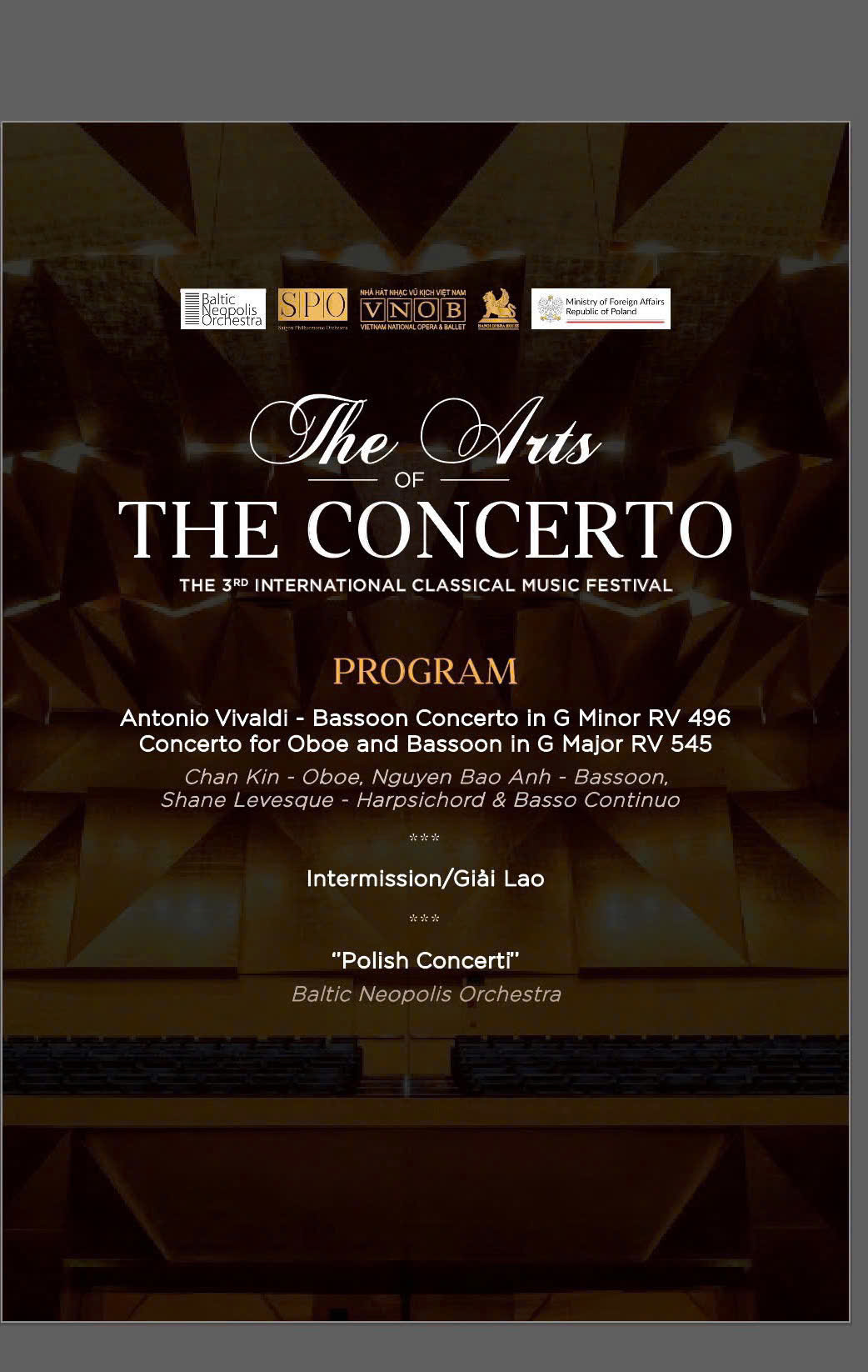 THE ARTS OF THE CONCERTO - THE 3RD INTERNALTIONAL CLASSICAL MUSIC ...