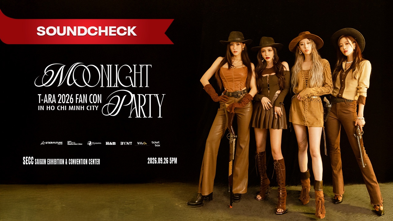 Poster T-ARA 2026 FANCON IN HO CHI MINH CITY | ADD-ON PACKAGE: SOUNDCHECK
