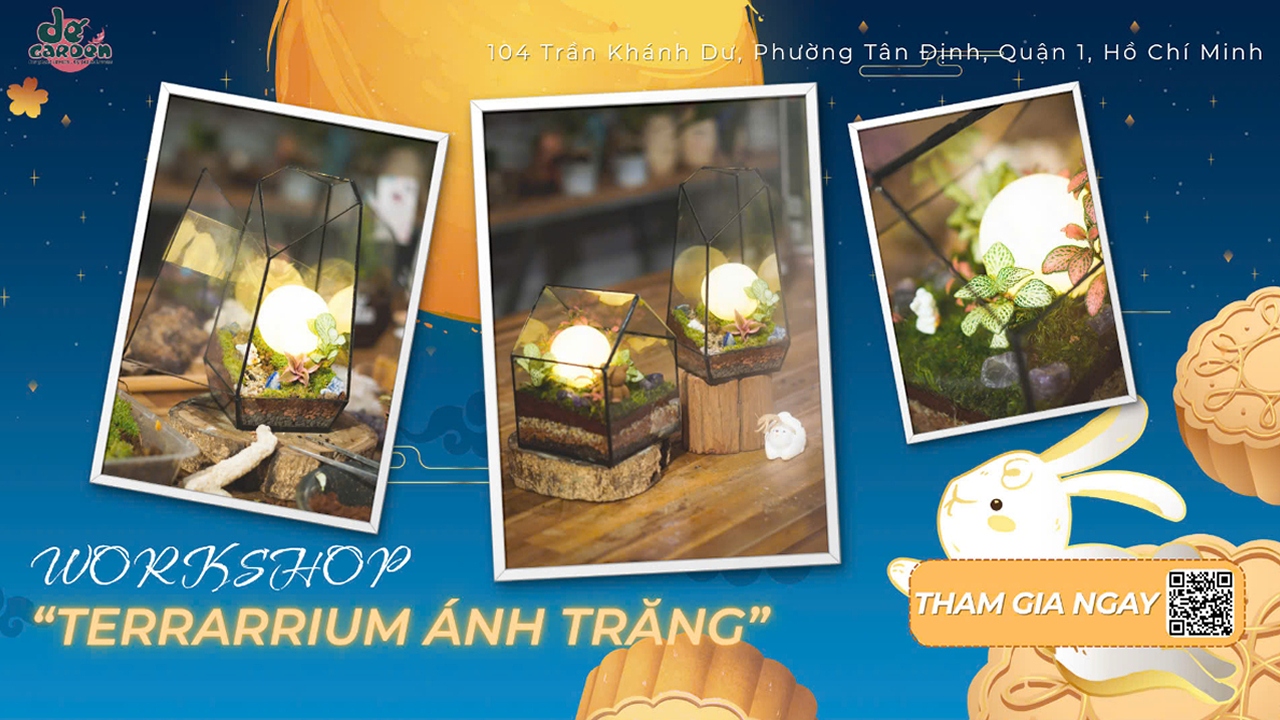 Poster [DẾ GARDEN] Terrarium Ánh Trăng Workshop 