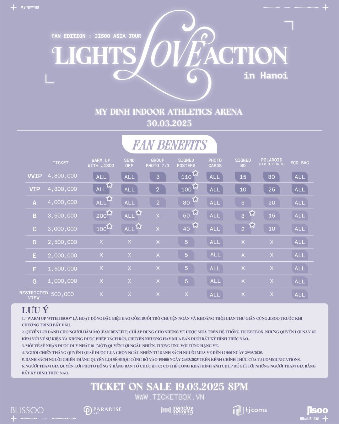 JISOO ASIA TOUR ポスター サイン入り（JISOO ASIA TOUR サイン
