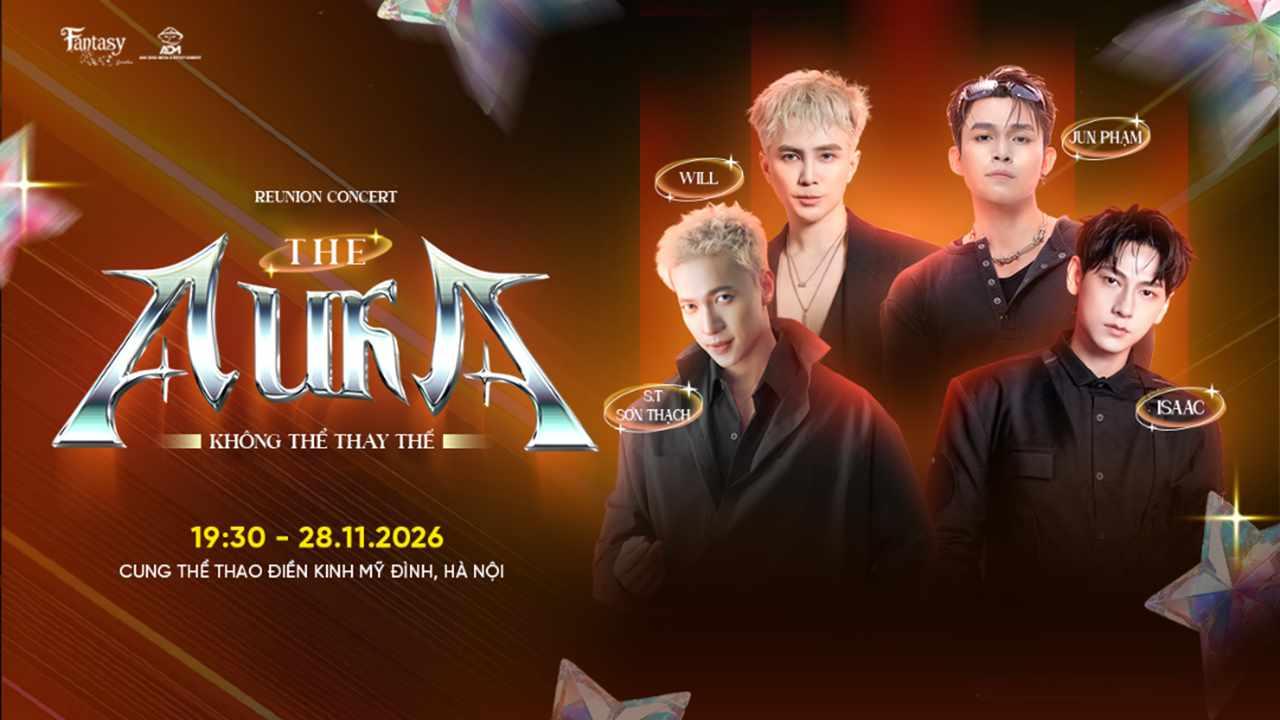 Poster The Aura - Không Thể Thay Thế: Isaac - Jun Phạm - Will - S.T Sơn Thạch