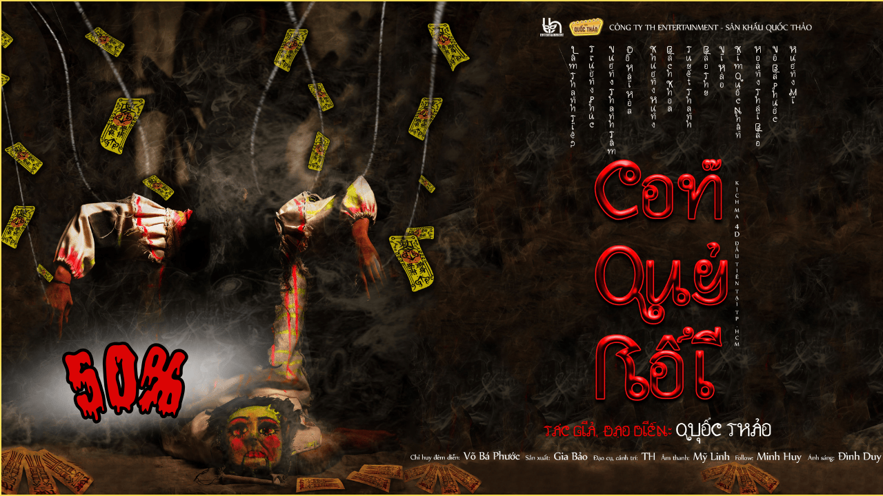 Poster [MÃ GIẢM: QUOCTHAO50] Kịch Ma 4D: CON QUỶ RỐI