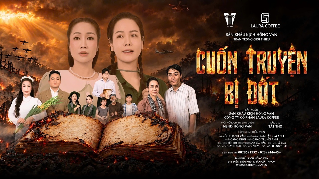 Poster Sân Khấu Hồng Vân: Cuốn Truyện Bị Đốt