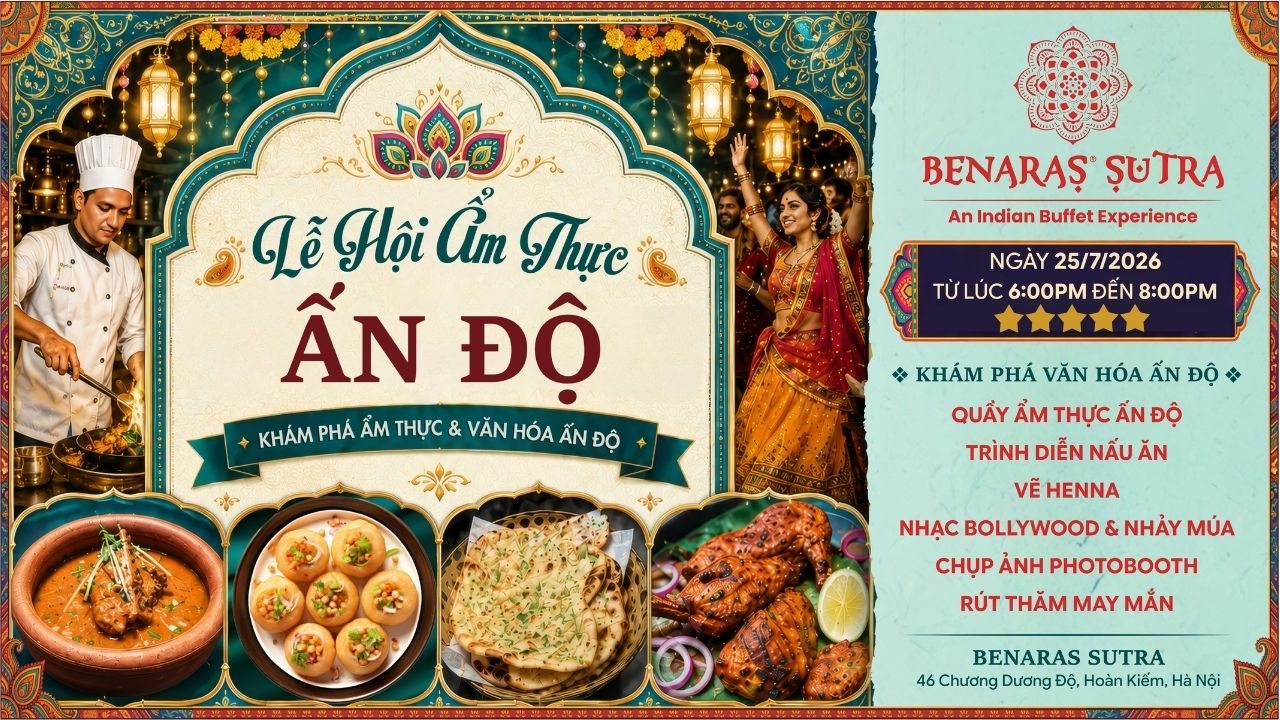 (HANOI) LỄ HỘI ẨM THỰC ẤN ĐỘ TẠI HÀ NỘI - INDIAN FOOD FESTIVAL IN HANOI